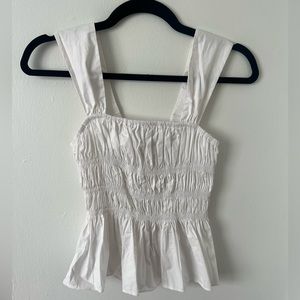 STAUD Ida Top white XS NWOT